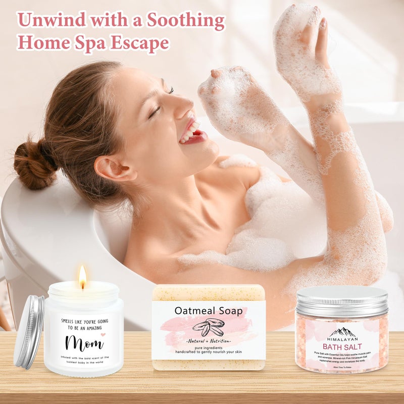 Launrada New Mom Care Package After Baby New Mom Gift Basket New Mom Gifts for Women After Birth Postpartum Gifts for Mom Baby Shower Gifts for Mom Cool Gifts for New Mom First Time Mom Gifts New Mom Gift Set - Image 5